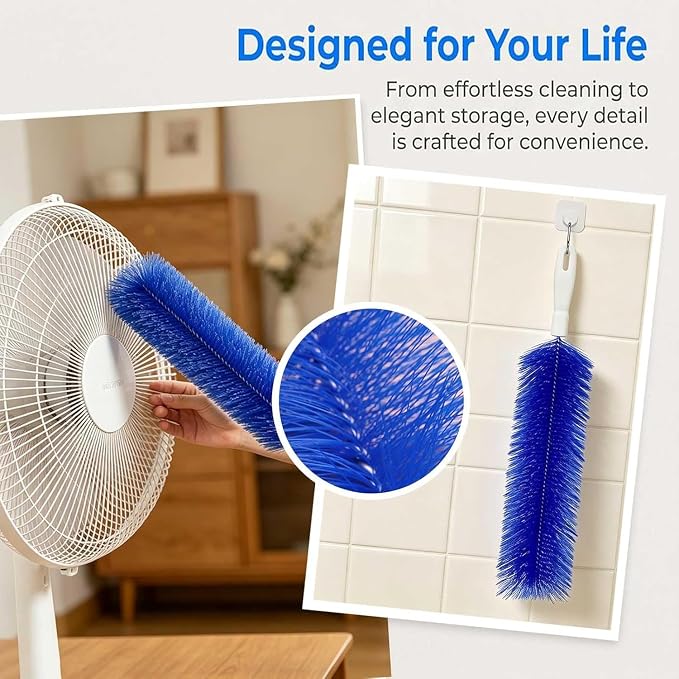 Travanize Bendable Microfiber Head, Reusable Dust Remover, Fan Cleaning Brush - Image 2