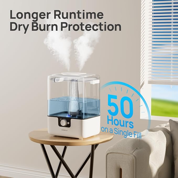CHIVALZ 6L Humidifiers for Bedroom Large Room Home, Cool Mist Top Fill - Image 6