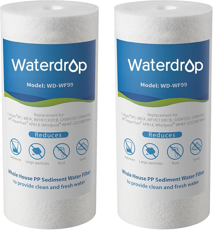 Waterdrop WF99 Whole House Sediment Water Filter, Compatible by Waterdrop