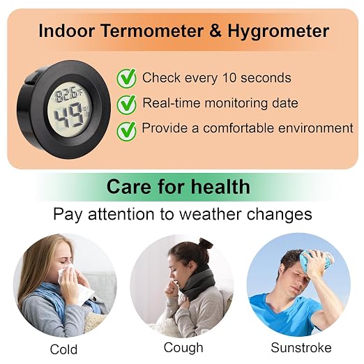 10 Pack Mini Hygrometer Thermometer - Image 3