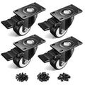 Caster Wheels, 2.5 Inch Heavy Duty Casters Set of 4 by ANDUTEES