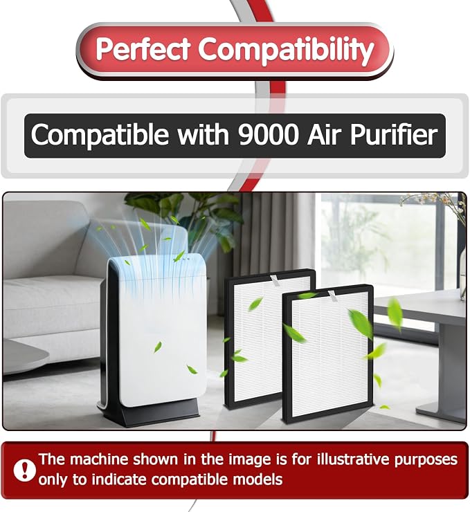6 Pcs 9000 Filter Replacement Compatible - Image 4