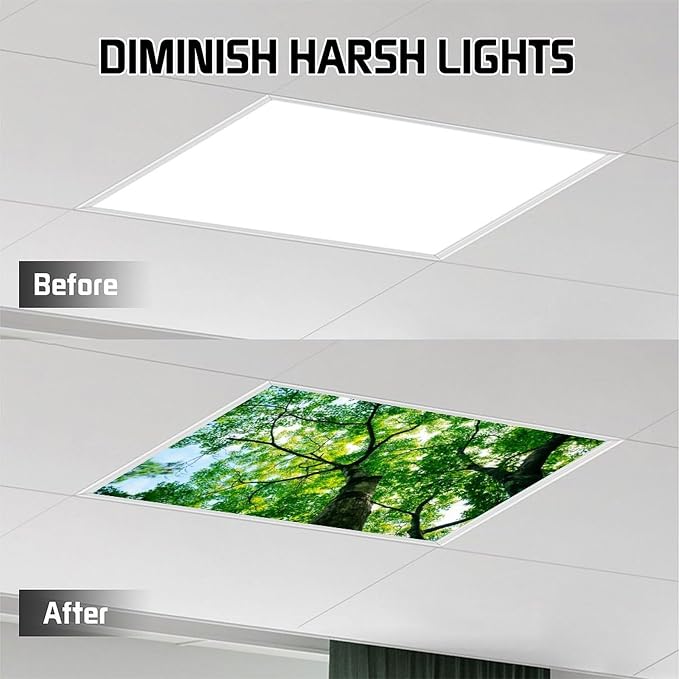 2 Pack Sunmmer Tree Fluorescent Light Cover - Image 3