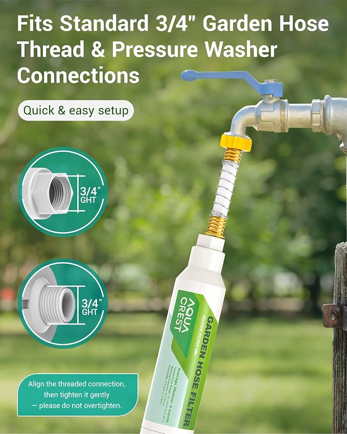 AQUA CREST Garden Hose Water Filter - Image 4