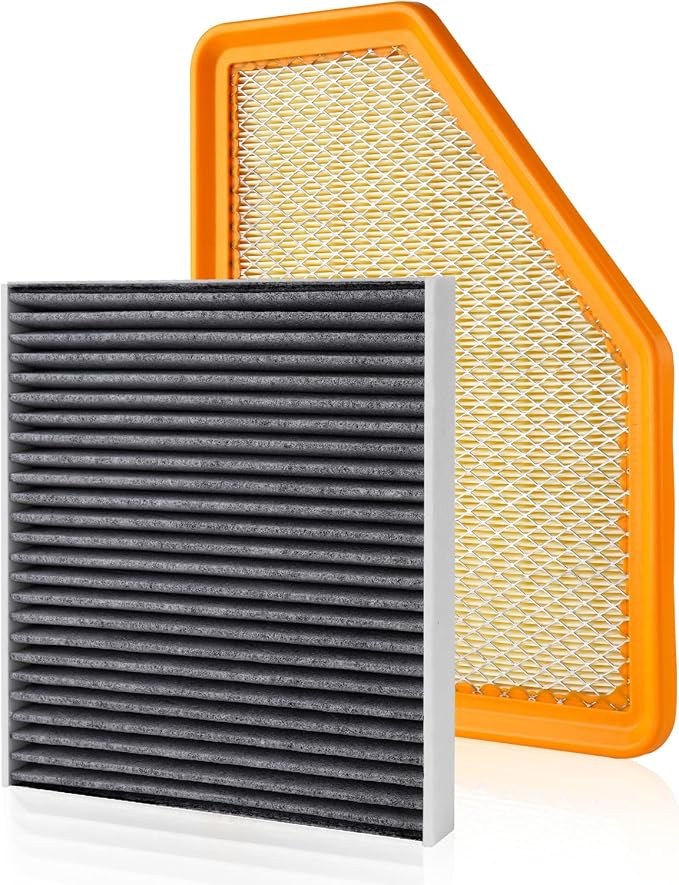 Cabin & Engine Air Filter Fit for Chevy Volt L4 1.5L 2016-2019 Activated Carbon by Forccord
