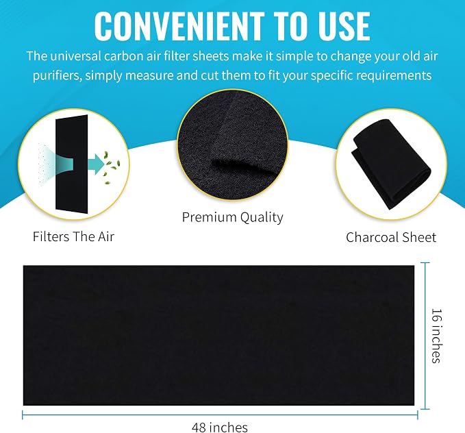 CFS - 3 PACK Cut-to-Fit Carbon Pad 16 x 48 inches - Image 4