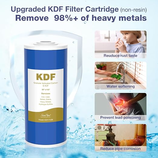 SimPure Whole House Water Filter System, 2 Stages Clear Home Water - Image 2