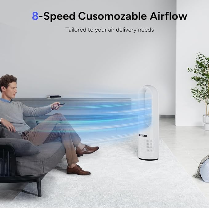 Tower Fan, 31.5Inch Cooling Bladeless Fan - Image 2