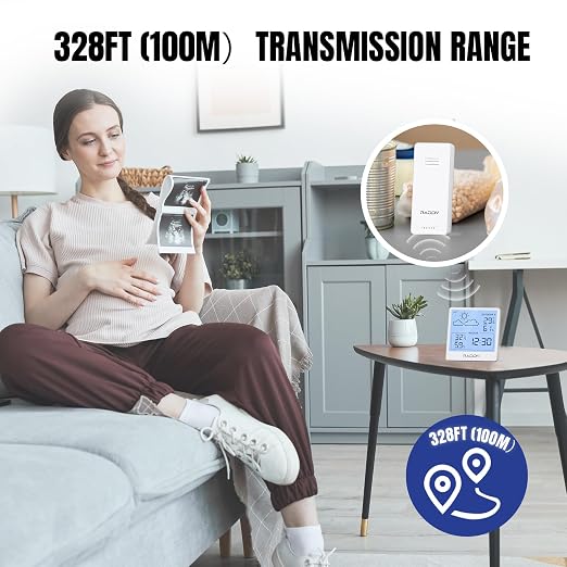 Raddy WF-50T Indoor Outdoor Thermometer Hygrometer Wireless Weather Station - Image 4
