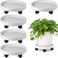 5 Pack Plant Caddy with Wheels Rolling Plant Stand with Wheels 10 Inch Plant by Planterhoma
