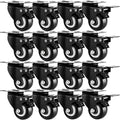 1.5" Casters Set of 16 Heavy-Duty Industrial Caster Wheels by GcFoir
