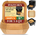 BYKITCHEN 300PCS Perforated Air Fryer Disposable Paper Liners by BYKITCHEN