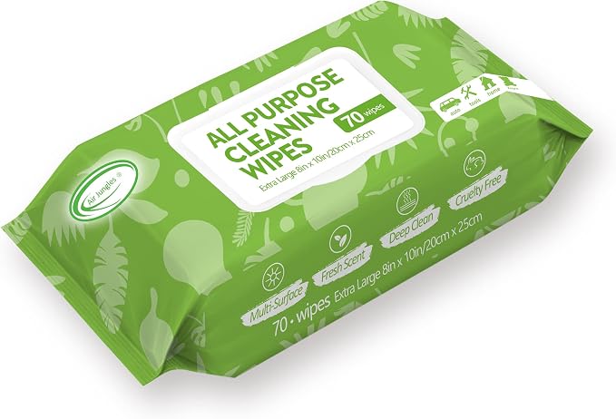Air Jungles All Purpose Car and Home Cleaning Wipes, Electronic Wipes, 3in1 - Image 2