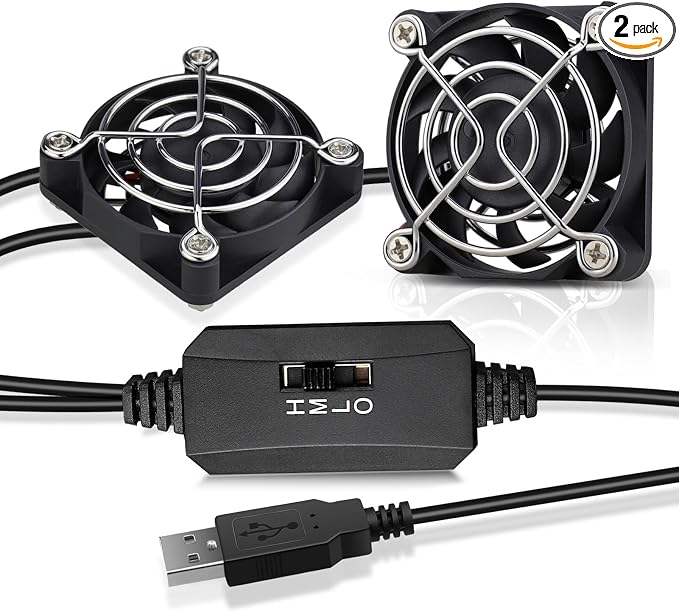 GDSTIME 2-Pack 50mm USB Fans by GDSTIME