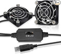 GDSTIME 2-Pack 50mm USB Fans by GDSTIME