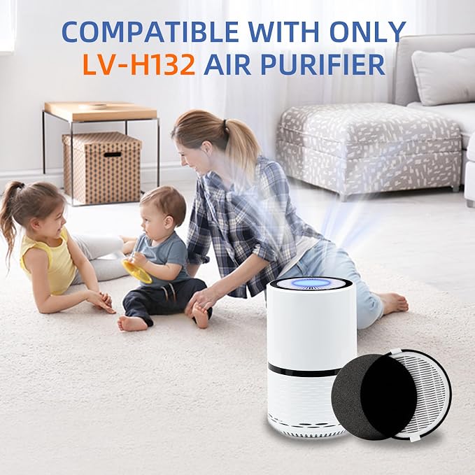 LV-H132 Replacement Filter for LEVOIT LV-H132 Air Purifier, 3-in-1 H13 True - Image 5