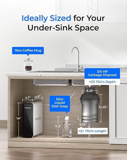 Waterdrop TSU 0.01μm Ultra-Filtration Under Sink Water Filter System, 3-Stage - Image 5