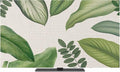 Rustic Green Leaves Indoor TV Cover, Elastic TV Screen Protector Tropical Plant by Unknown