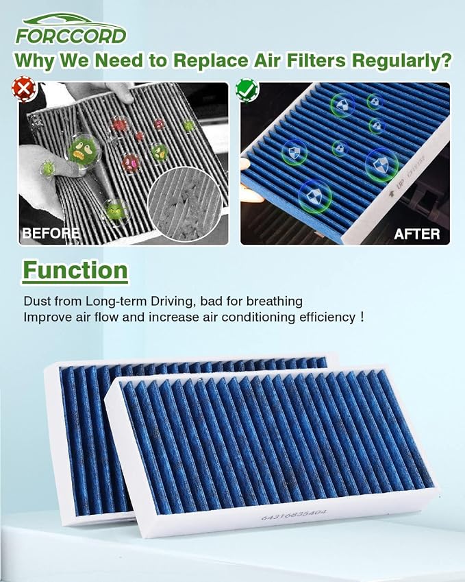 4-Pack Cabin Air Filter Fits for Mercedes-Benz ML250 ML350 ML400 ML550 ML63 AMG - Image 5