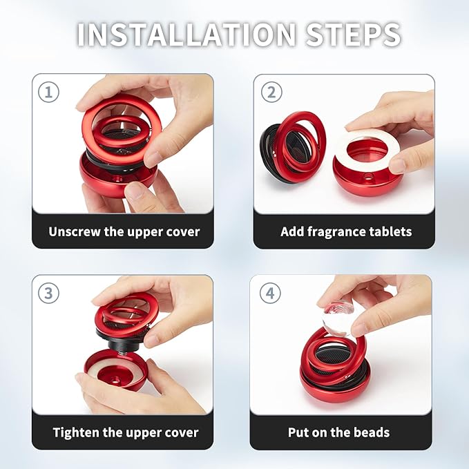 Kwak’s Solar-Powered Rotating Car Aromatherapy Auto-Spinning Ornament - Image 5