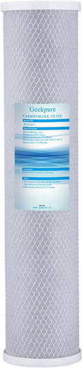 Geekpure 20-Inch Universal Compatible Carbon Block Water Filter Cartridge by Geekpure