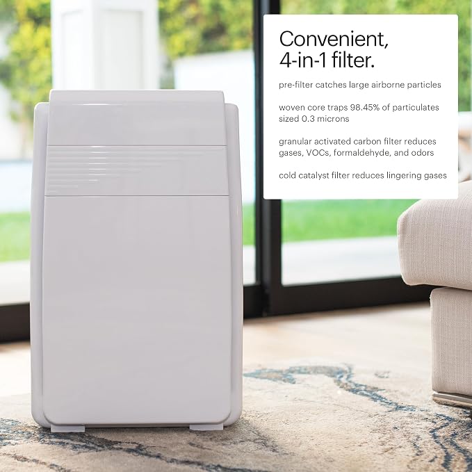 Brondell Horizon O2+ Air Purifier P200, 5 Stage Filtration System Filter and - Image 4