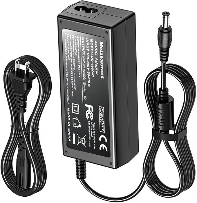 24V 2.5A AC/DC Adapter Compatible by Metasources