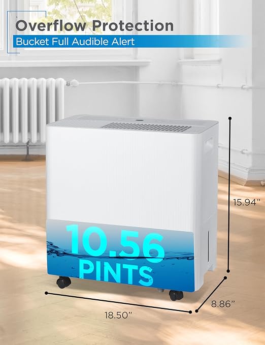 BLACK+DECKER Portable Dehumidifier, Extracts 36.39-Pint Per 24-Hours, - Image 3
