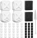 41 Pcs Cat Water Fountain Filters: 20 Carbon Filters, 20 Sponges & 1 Brush | by Unknown