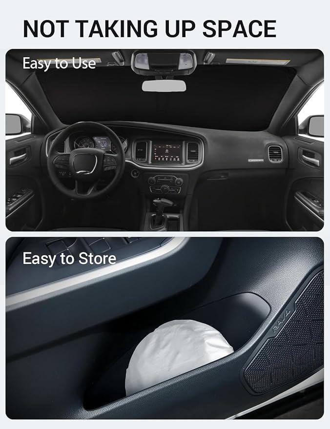 Proadsy 2026 Upgrade Front Windshield Sun Shade Foldable Sunshade Protector - Image 9
