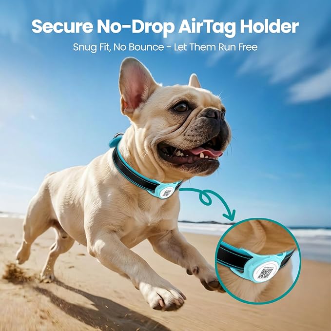 for AirTag Holder Dog Collar, Smart QR Code Holder - Image 5