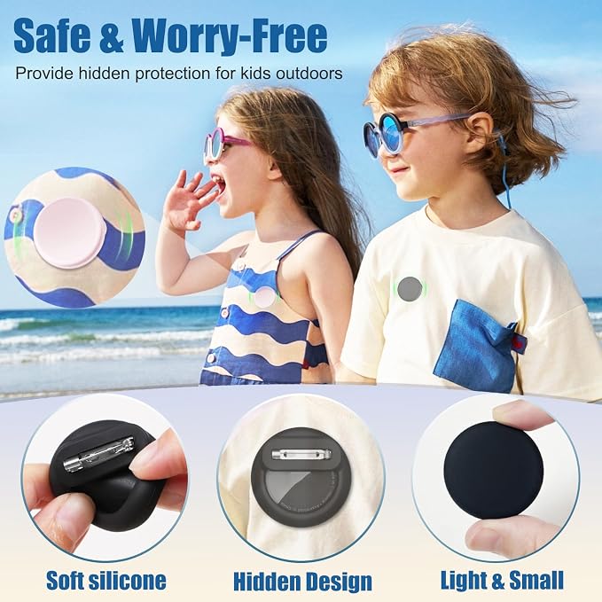 for AirTag Holder 4 Pack for Kids Hidden, Hidden Discreet Toddler Tracker - Image 2
