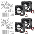UMLIFE 4PACK 6025 12V Dual Ball Bearing Brushless Cooling 60X60X25mm 2Pin by UMLIFE