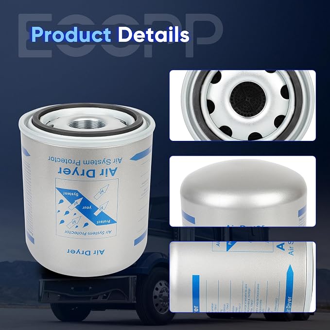 ECCPP Air Dryer Filter for Kenworth for Freightliner for Columbia 12V | for - Image 3