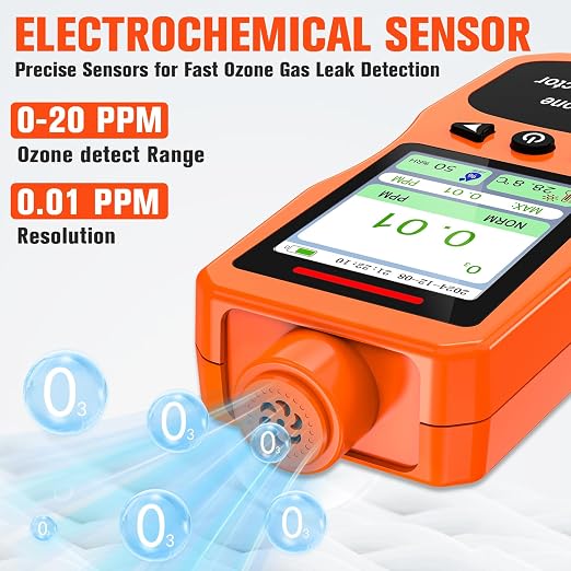 Portable Ozone Detector, 0-20 PPM Ozone Gas Monitor - Image 2