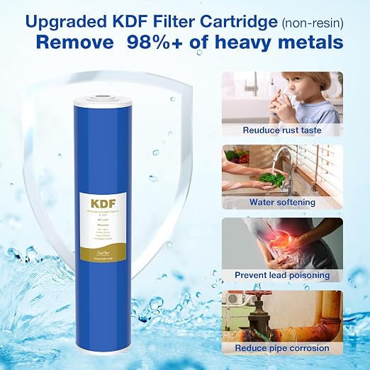 SimPure Whole House Water Filter System, 3 Stages Clear Home Water - Image 2