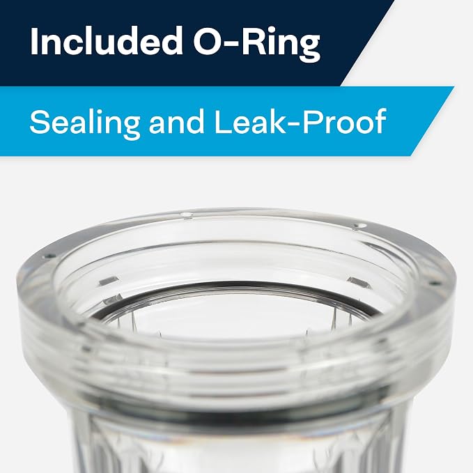 SpiroPure Clear Water Filter Housing 10 inch / 2.5 x 10 / 158117 Transparent - Image 5