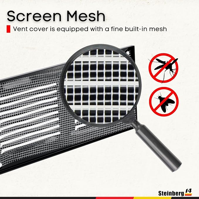 Steinberg14 Black Vent Cover 6x2 - Image 3