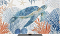 Summer Sea Turtle Coral Indoor TV Cover, Elastic TV Screen Protector Ocean by Unknown