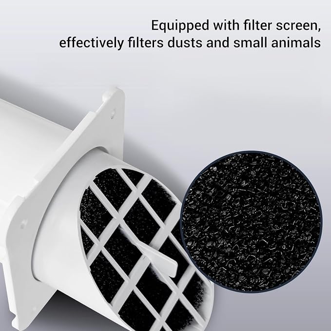 Passive Air Vent, Telescopic ABS Louvered Vent Cover - Image 8