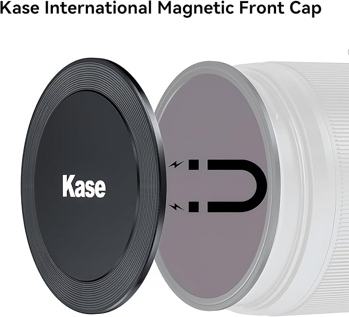 Kase 67mm Front Lens Cap, Magnetic CNC Aluminum + Optical Glass, Quick Press-On - Image 5