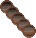 Vent Systems 4'' Inch Brown Pack of 5 Soffit Vent Covers by VentSystems