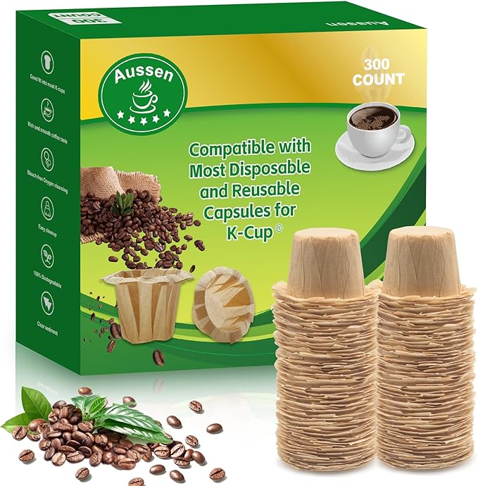 Aussen Disposable Coffee Paper Filters Replacement Kerig Filter Fit All Keurig by AUSSEN