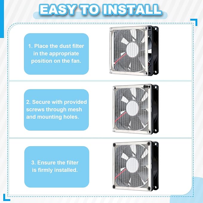 PATIKIL 60mm Fan Filter Grill - Image 5