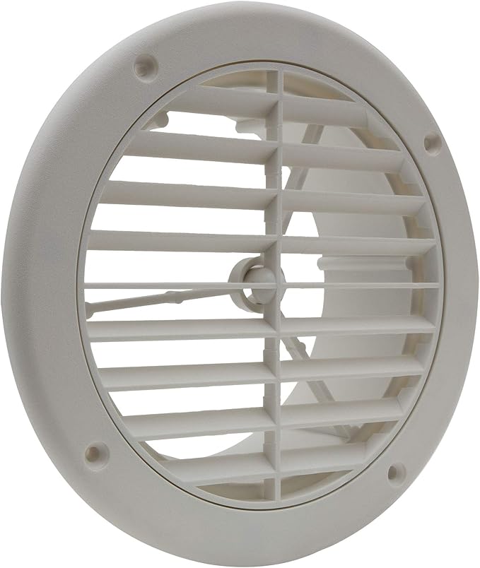 RecPro RV AC Vent 5" Side Vent | Optional Charcoal Filter | White | Camper AC - Image 2