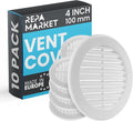 Repa Market 4 Inch White Round Air Vent Cover by RepaMarket