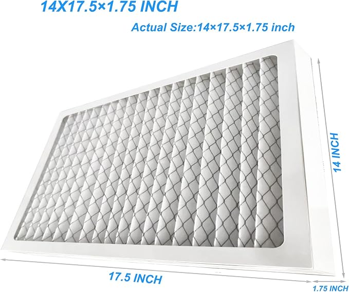 2-Pack 14x 17.5 x 1.75 MERV 13 Dehumidifier Replacement Filter, Compatible - Image 2