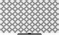 Moroccan Black White Classic Lattice Indoor TV Cover, Elastic TV Screen by Unknown