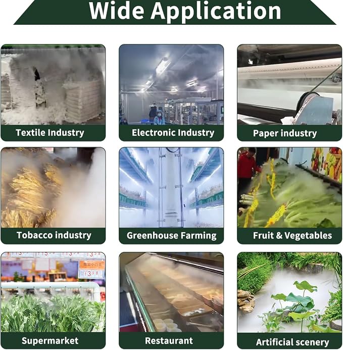 Automatic Ultrasonic Industrial Agricultural Humidifer 35000ml/h Highest Cool - Image 6