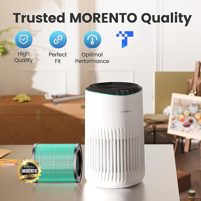 MORENTO 2 Pack MR2566 Genuine Air Purifier Replacement Filter - Image 3